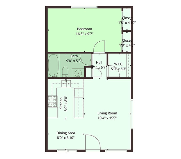 Penrose Plaza - 1 Bedroom